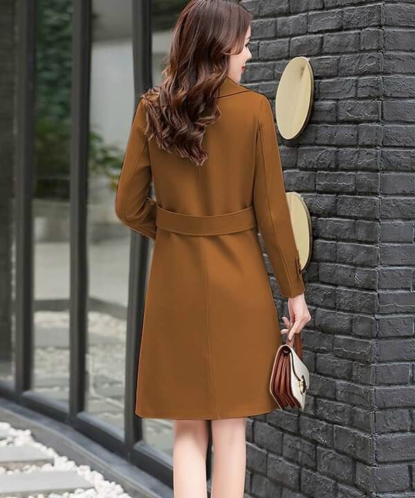 Áo Khoác KAki Cổ Vest Dáng Dài - AOKHOAC52